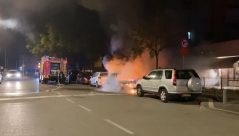 منتصف الليلة - احتراق مركبة في مدينة يافا والاطفائية تهرع للمكان